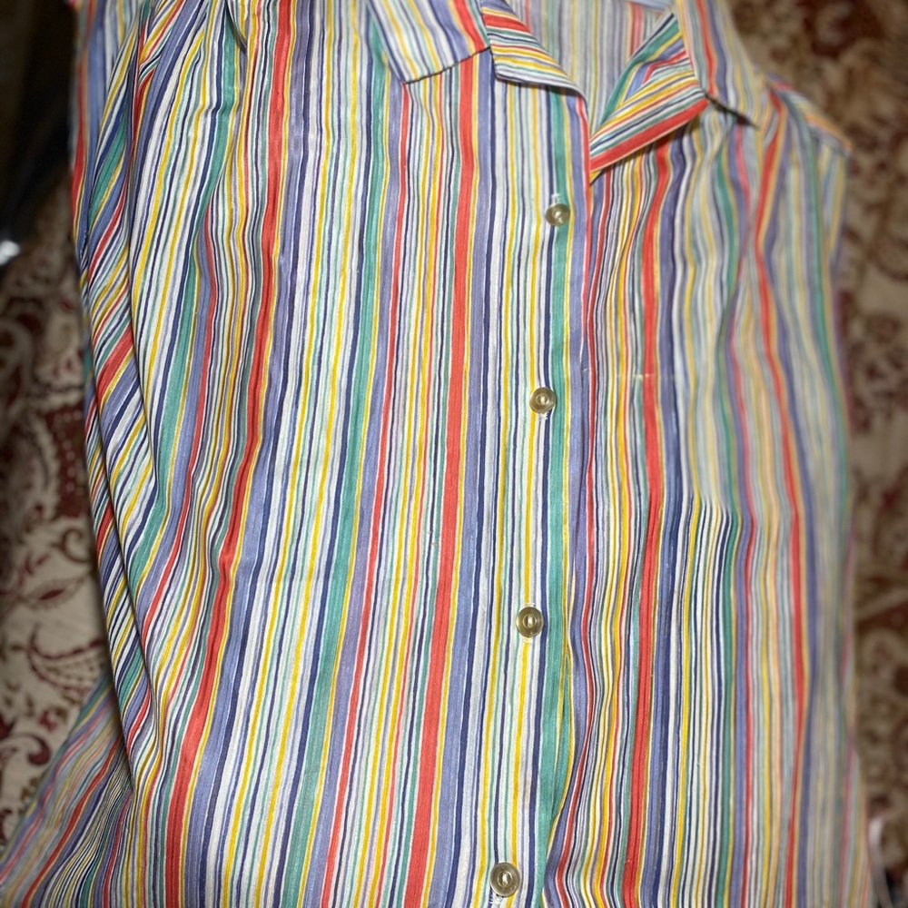 classic vintage stripped button down.